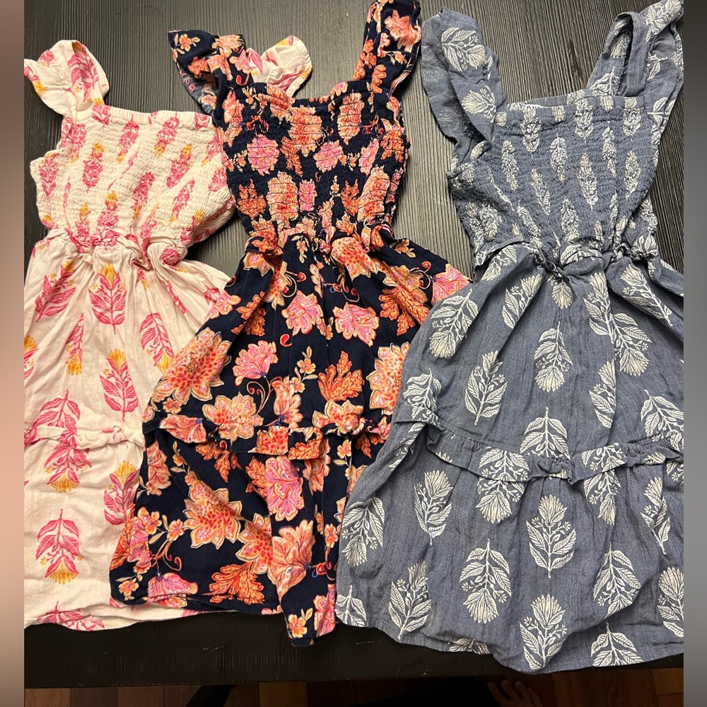 Floral Dress Bundle- Girls 7-8 4 Piece Bundle